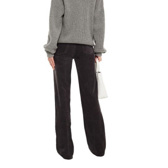 NWOT Women's Joan Cotton-blend Velvet Wide-leg Pants size 26 - Picture 2 of 9